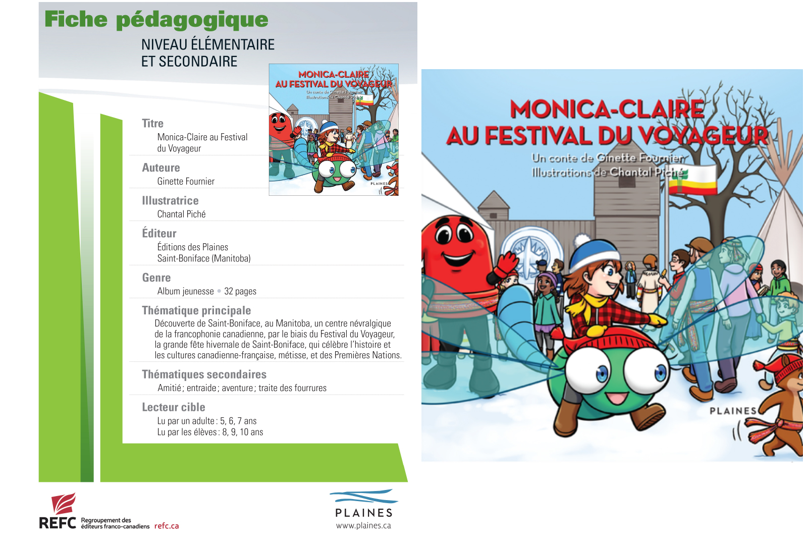 Fiches pédagogiques_Plaines_Monica-Claire au Festival du Voyageur